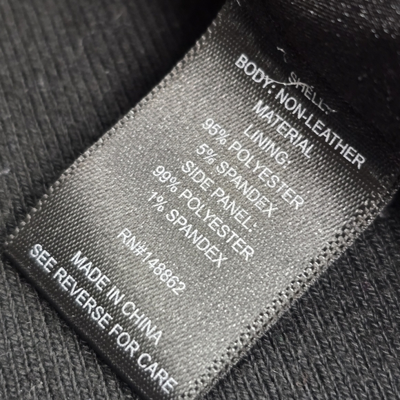 Torrid Faux Black Leather Moto Style Jacket Zip Up Size 4 - Picture 4 of 8